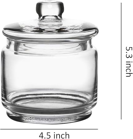 Bathroom Storage Organization Whole Housewares Clear Glass Apothecary Jars Cotton Jar Bathroom Storage Organizer Canisters Set Of 3 Home Kitchen