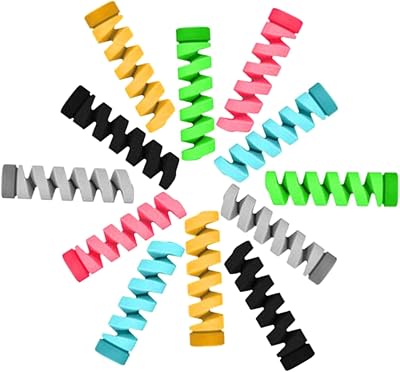 MUX TRADERS 14 Pcs Cute Cable Protector Saver for Phone Chargers Type-C USB