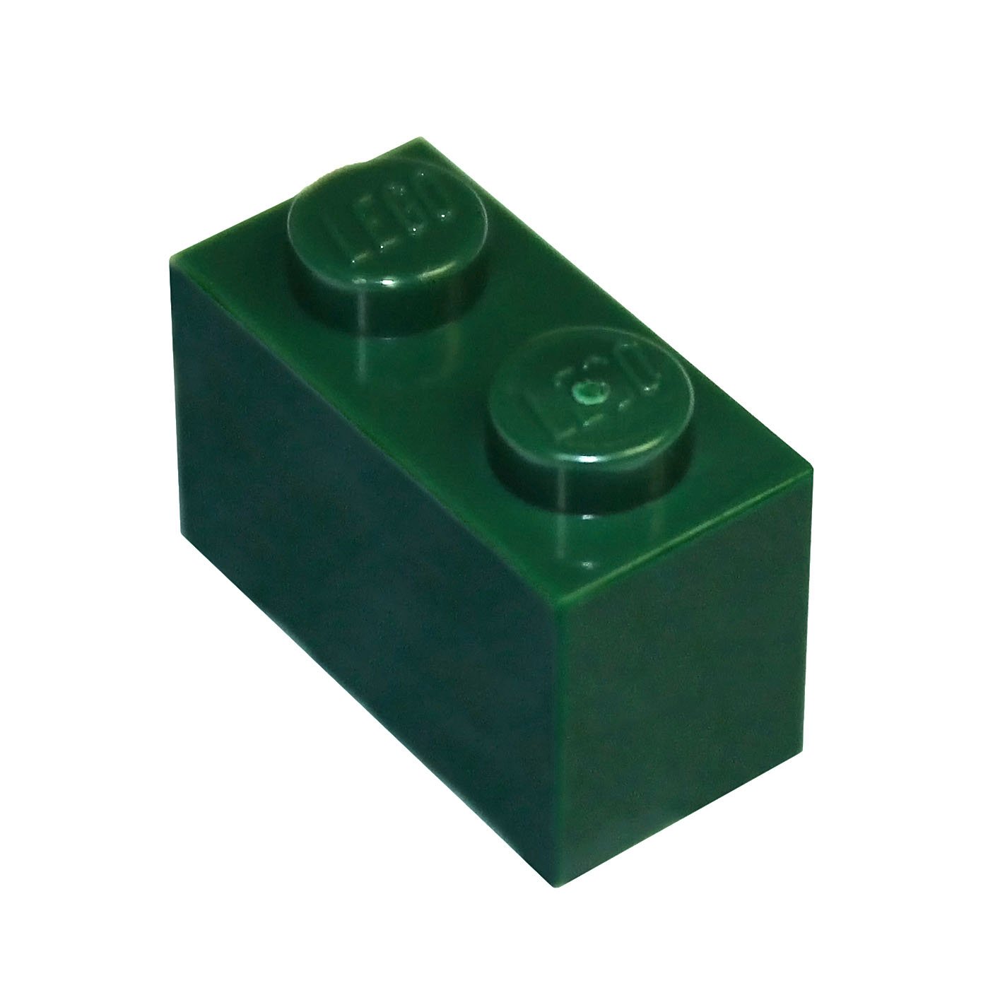 LEGO 50 Brick 1 x 2 in Dark Green
