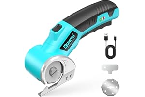 Cordless Electric Scissors: 4V Rechargeable Rotary Cardboard Cutter