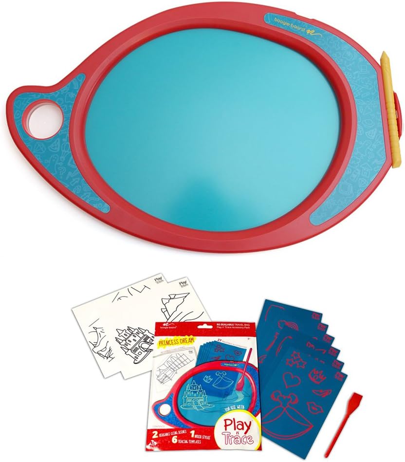 Improv Boogie Board Play & Trace LCD eWriter (Red) with Princess Dream Paperless Doodle Pad Activity Pack