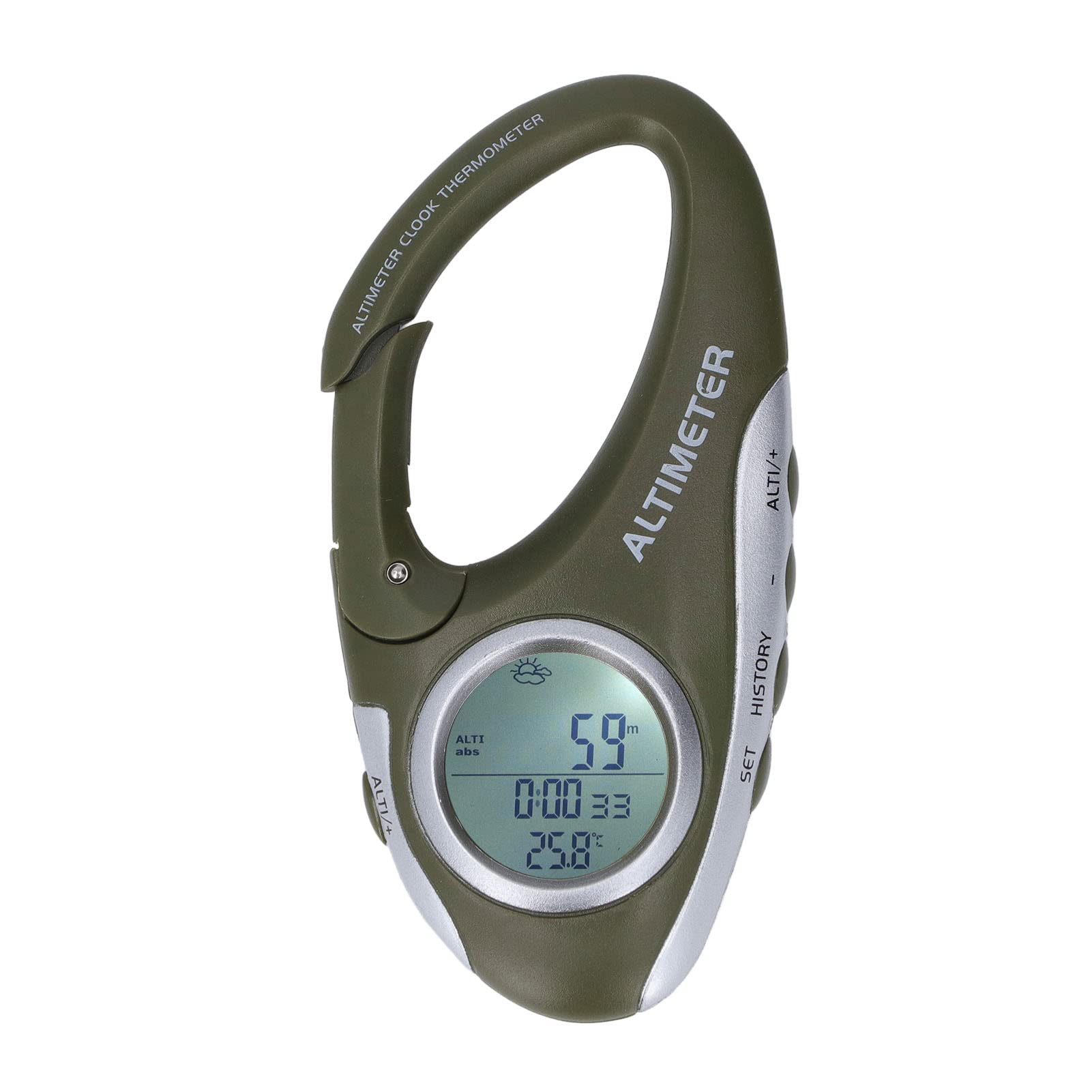 [MULTIFUNCTIONAL TOOL] AMTAST Barometer Altimeter Thermometer Altitude Monitor for Climbing Camping Outdoor Sports with Backlight, Digital Infrared Thermometer for Home,