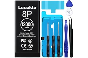 Luuzkla 12000mAh (2024 New Upgrade) Battery Compatible with iPhone 8 PLUS, Super Capacity Battery Replacement Compatible with iPhone 8 PLUS, with Full Tool Kits-0 Cycle High Capacity-24 Months Service