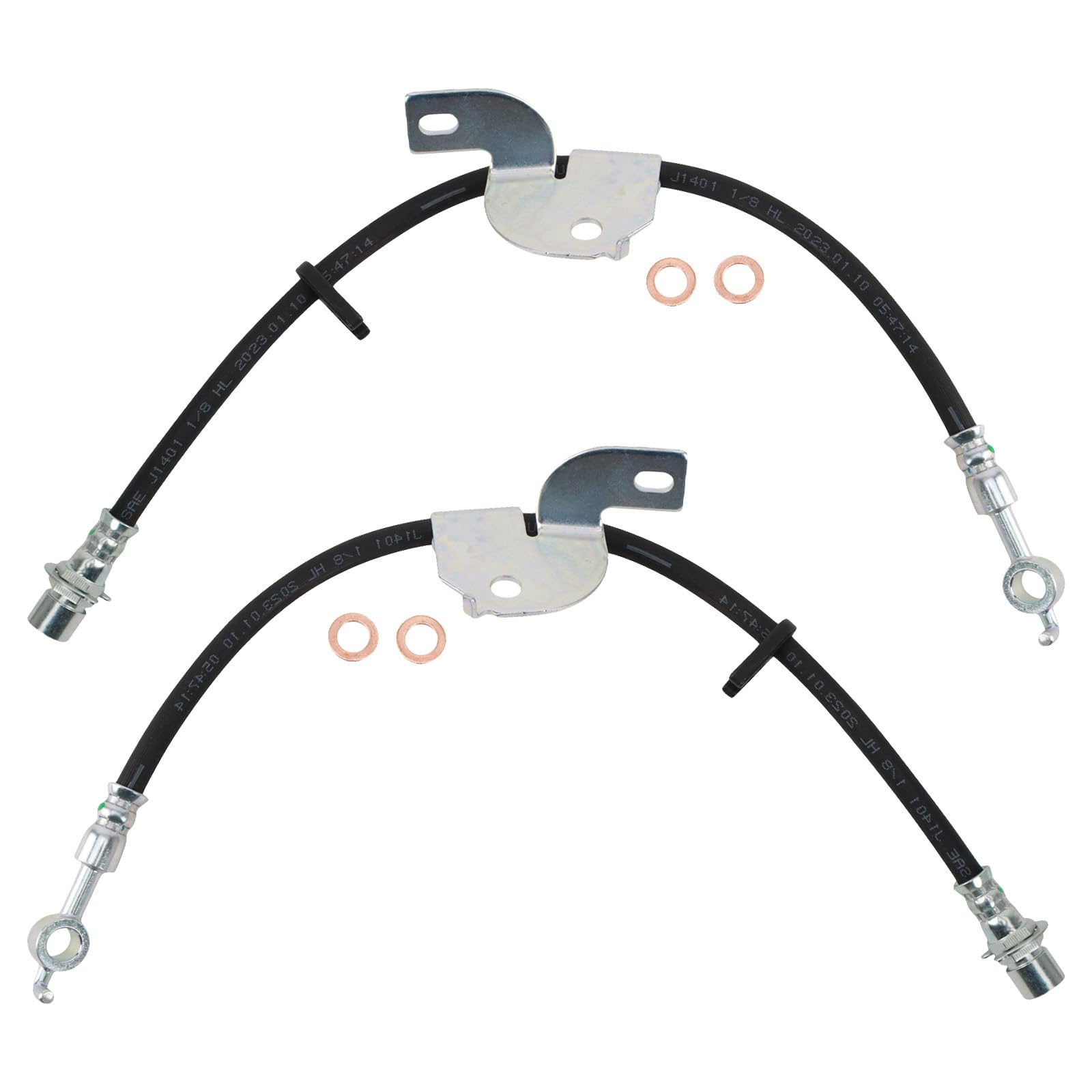 Photo 1 of TRQ Front Brake Hose Set Compatible with 2012-2014 Ford F-150