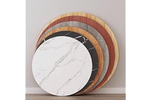 MUGVFVCSQ Wooden Round Dining Table Top 20" 24" 32" 36" Solid Wood Table Top, Round Tabletop Protector，Smooth Surface Circle 