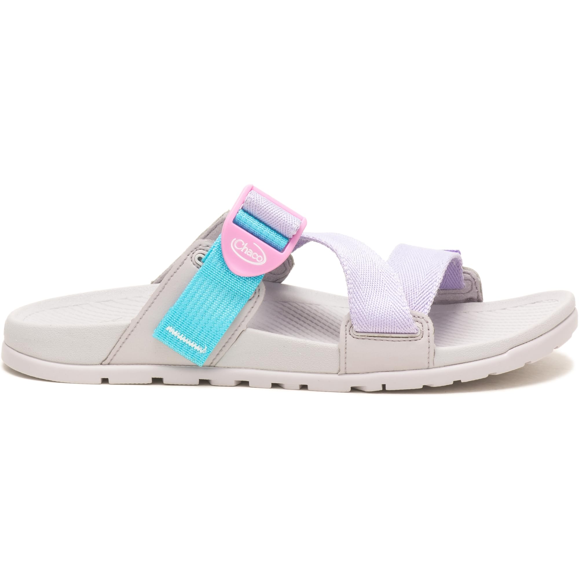 Chaco Women’s Lowdown Slide Slide Sandal, Purple Rose Aqua, 5