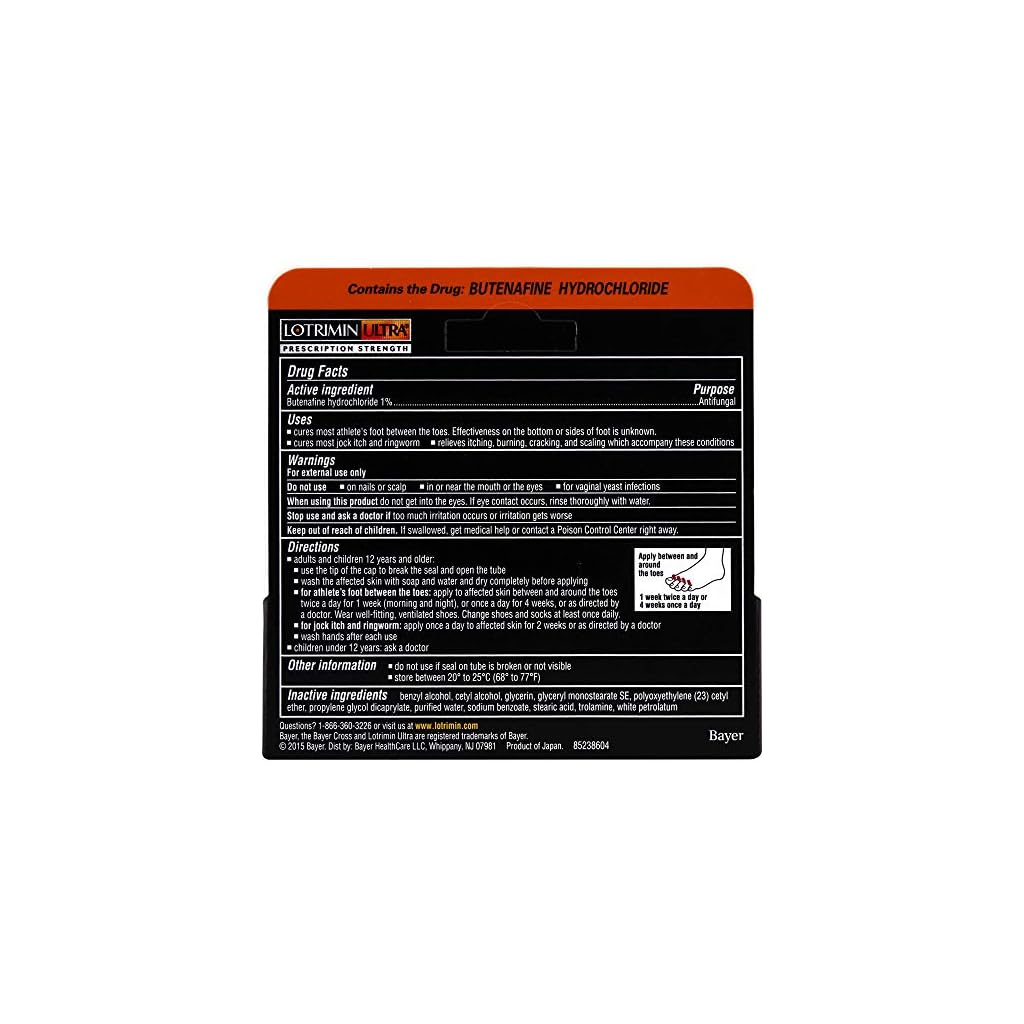 Lotrimin Ultra 1 Week Athlete's Foot Treatment, Prescription Strength Butenafine Hydrochloride 1