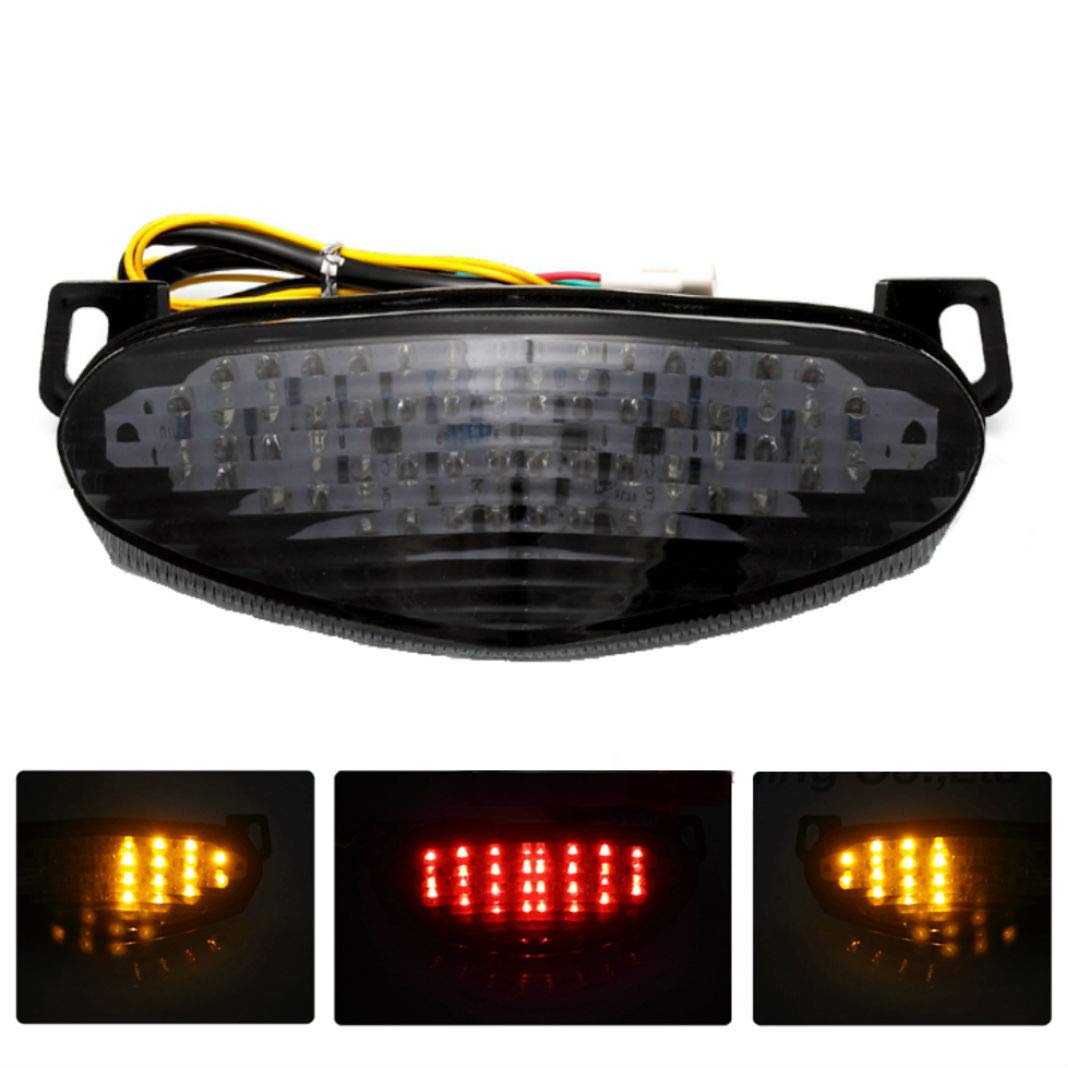 MZS Ninja 650R Tail Light LED Integrated Turn Signal Blinker for Kawasaki ER -6n ER-6f Ninja650R 2009-2011/ Ninja 400R 2011-2013/ ER-4N 2011-2013/  KLZ1000 ...