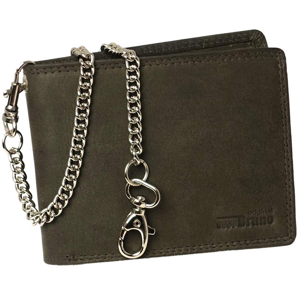 Chain Wallet Landscape Format, dark brown, M, Vintage