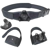 Jadery VR Tracker Straps Waist+Feets 3 in1(New Model for 2024), for Vive Tracker, Ultimate Tracker, Tundra Tracker �CFull Body