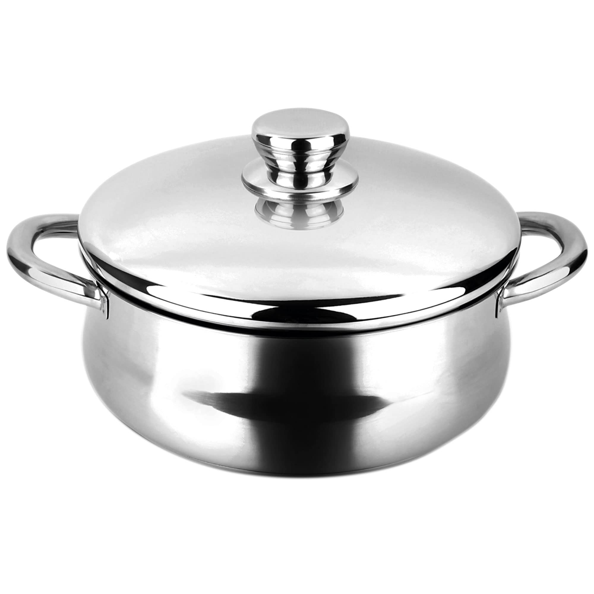 Fagor 78601 Stainless Steel Silverinox Saucepan + Lid 18/10, Ø 24 cm