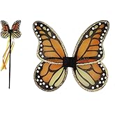 Great Pretenders- Monarch Wings & Wand Hats, Masks & Party Accessories, Multicolor (16750)