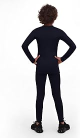 PowerLayer Boys Base Layer Set Navy Top & Tights 10-12 Years view 6