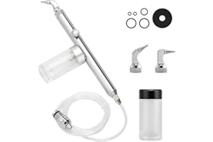 BUIFAC HPSZZ 4H Aluminum Oxide Air Arasion Sandblaster System, 360° Sandblasting without Dead Angles