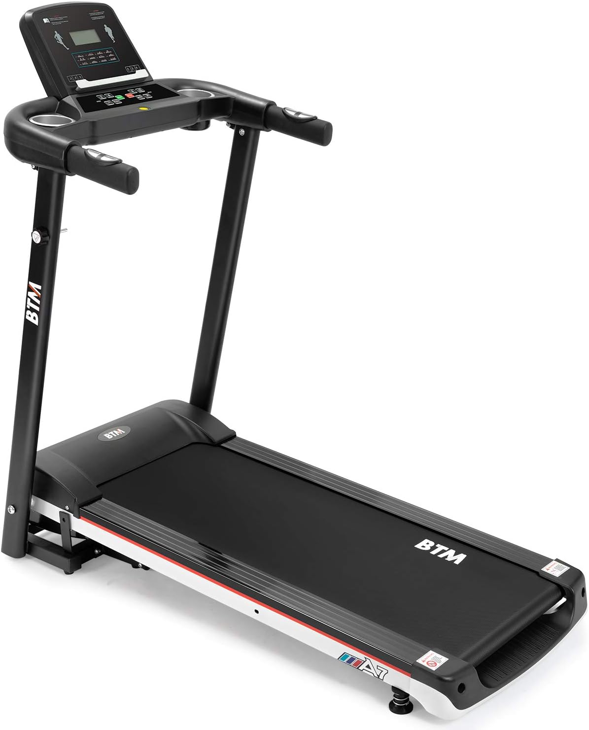 Gharpbik Electric Treadmill Folding Running Machine Digital Control 2.0 HP Motor to 12.8km/h 15 Programmes Walking Machine Portable Gym Equipment for Fitness Workout