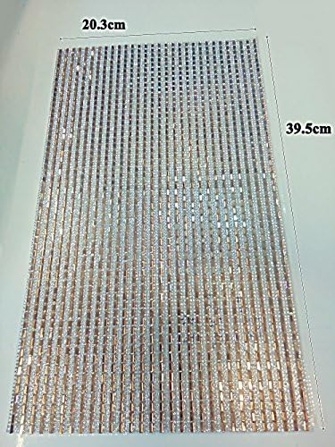 Superstore Rhinestones Trim category crystal craft can do the art cut match the clothing. Whether it is shoes, bags, weddings, paraes beautifully. (Silver & clean 30 rows)