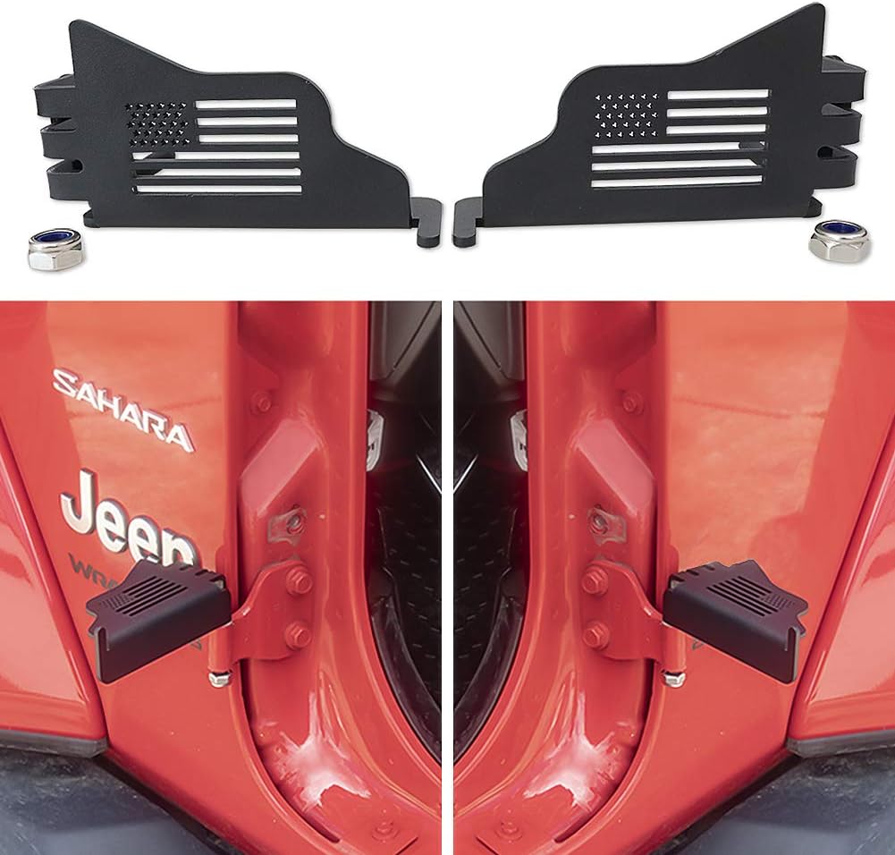 1 Pair USA FLAG Sukemichi Black Steel Front Foot Pegs For 19962007