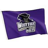 Desert Cactus Whittier College WC Flag - 3 x 5 Feet Poets Banner, Indoor/Outdoor Durable Fabric, 100% Polyester Design (Style 1)