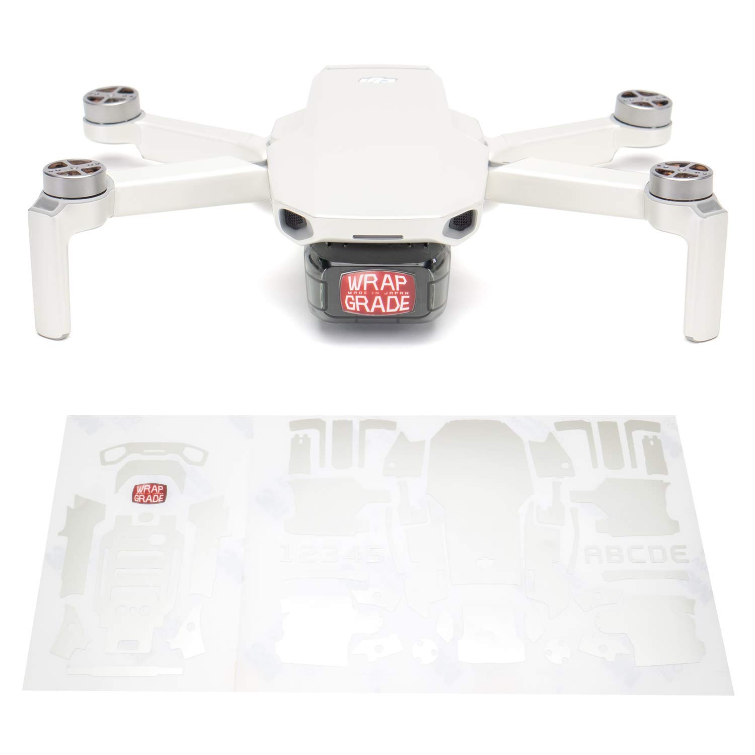 Wrapgrade Skin Sticker Set Compatible with DJI Mini 2 (MADAGASCAR PEARL)