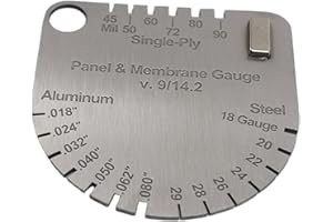 Upgraded Panel & Membrane Gauge Shingle, Replaces Shingle Gauge, Measuring Thickness and Metal, Thickness for Metal Roofing a