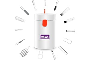 MIDUKIT 20-in-1 Cleaning Kit for Airpod Earbud, Cleaner Kit for MacBook Laptop Keyboard, Electronic Penlar Cleaning Kit Compatible with Computer PC Cell Phone, Charging Port, iPhone