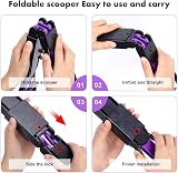 YONTINY Portable Foldable Poop Scooper for Dogs & Cats with 24" Handle view 4