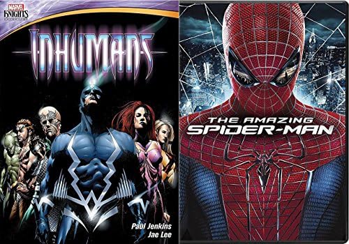 The Amazing Spider-Man Movie & The Inhumans DVD Marvel Animated Marvel Knights Set Greatest Battle Begins Super hero Pack