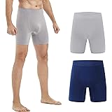 Talanes Men's Sport Performance Dry Fit Boxer Briefs 2 Pack No Ride Up Athletic Underwear, Stretch, Breathable, Tag-less