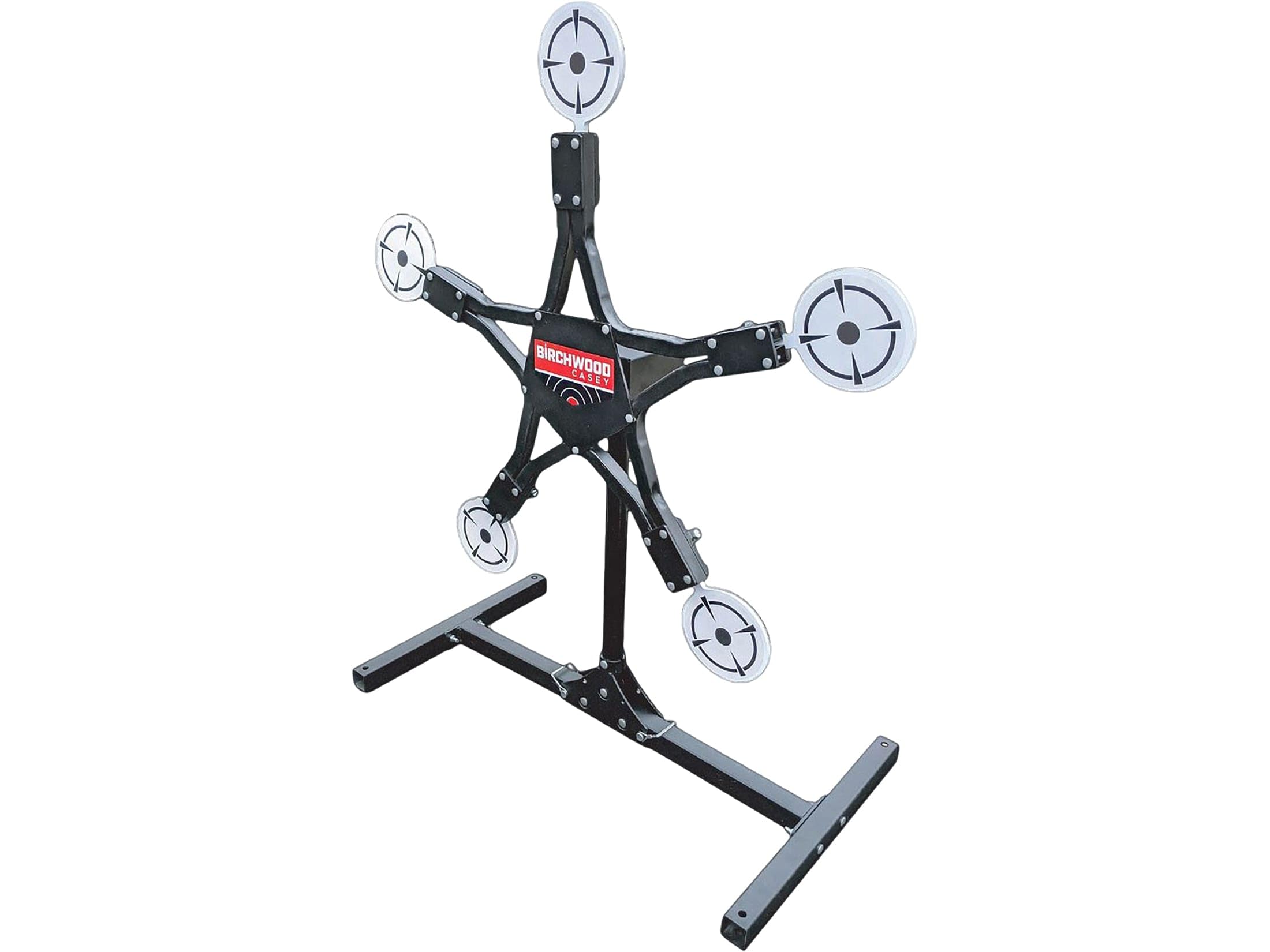 Photo 1 of BIRCHWOOD CASEY Texas Star Plinking Target with 6" Paddle Diameter - Durable Long-Lasting Foldable Metal Standing Target for Shooting