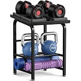 Dumbbell Rack Only Weight Stand For Adjustable Weight 500lbs Load up Heavy Duty for Home Gym（No Dumbbell, Rack Only）