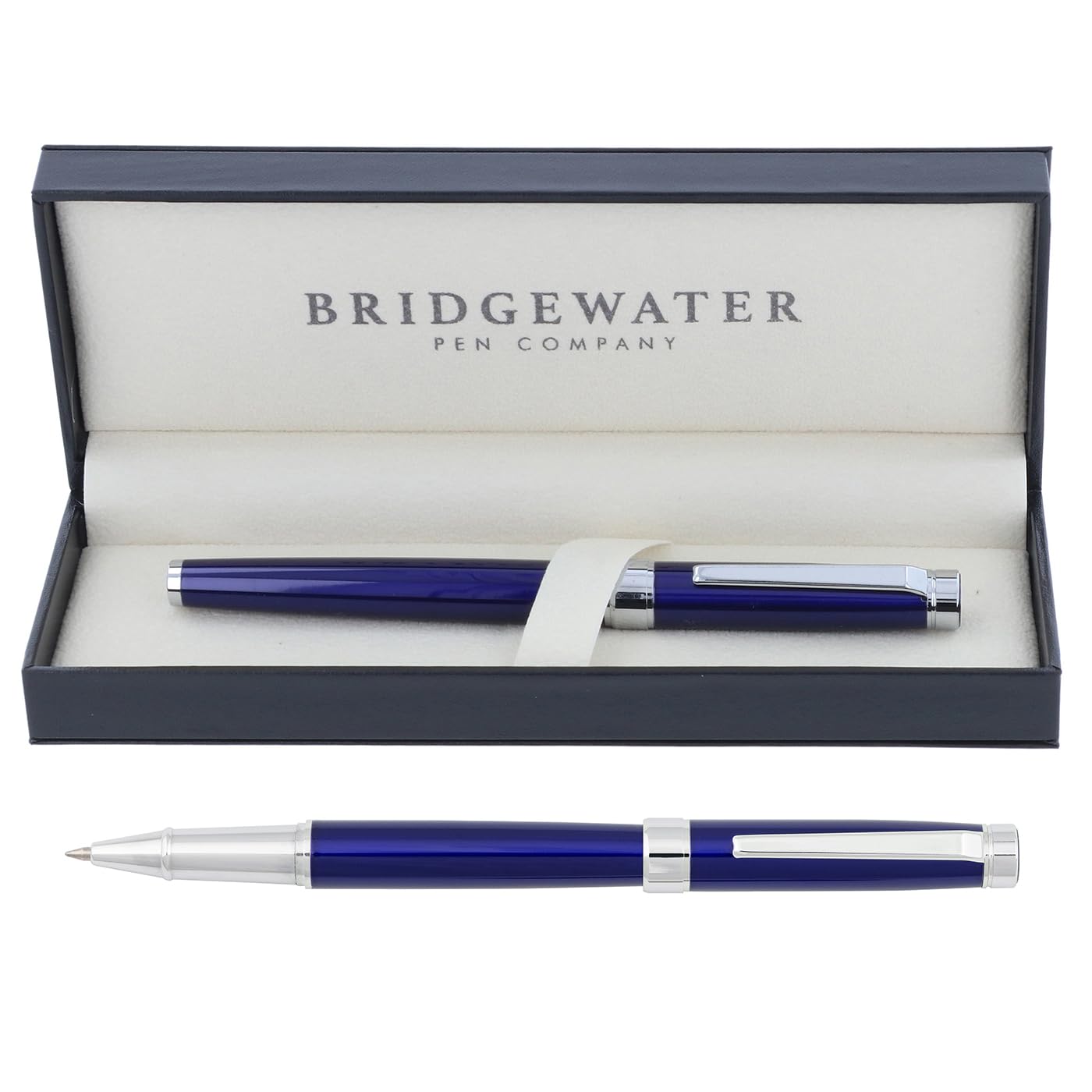 Bridgewater Pen Company Executive Roller Ball Pen Collection, Boxed & Sleeved (Galway, Blue)