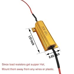 iBrightstar 50W 6ohm Load Resistors for Fix LED