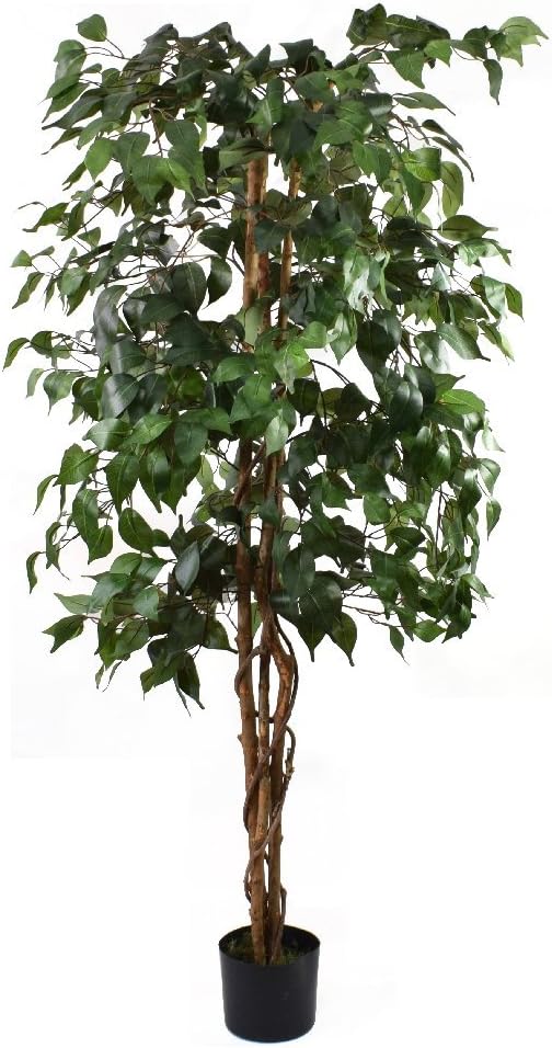 5ft Green Ficus Tree Indoor Artificial Tree by Olore Home Amazon.co