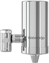 Waterdrop Water Filter Tap Stainless Steel Faucet 0.5 GPM 320 Gal