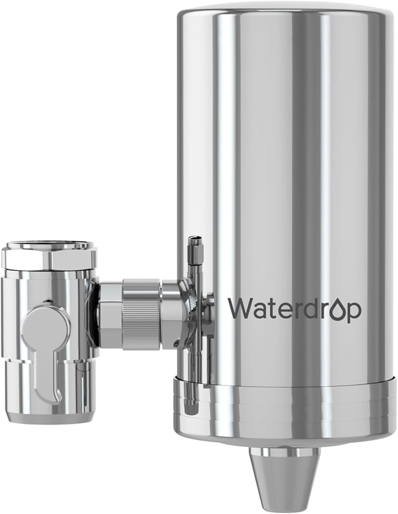 Waterdrop Water Filter Tap Stainless Steel Faucet 0.5 GPM 320 Gal