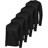 HovSiyla Long Sleeve Shirts for Men Moisture Wicking Mens Tee Shirts Workout Sun Protection T Shirt for Running