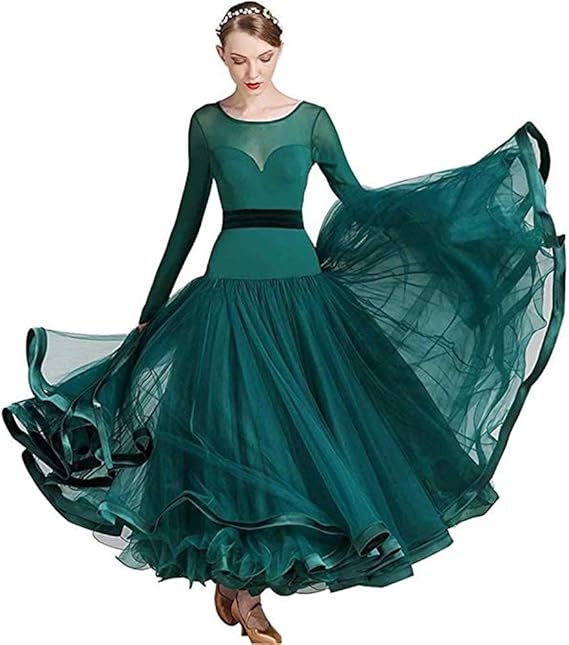 Abito Da Danza Lirica Donna - Body Senza Maniche Con Gonna Chiffon, Per Balletto Contemporaneo - Foto 3