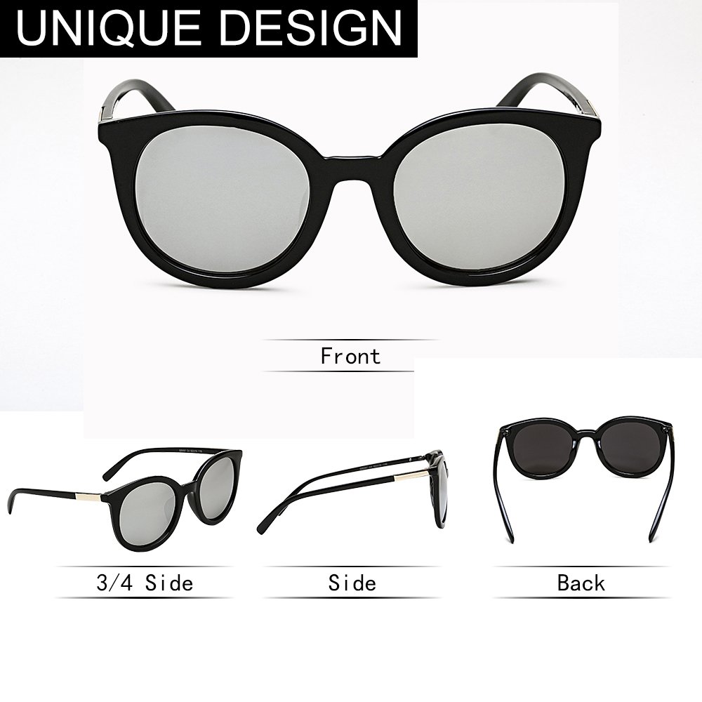 Diamond Candy Women\'s Sunglasses UV Protection Polarized eye glasses Goggles UV400 54Blacksilver