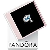 PANDORA Anchored Cruise Ship Charm - Compatible with PANDORA Moments - Jewelry for Women - Gift for Her - Made with Sterling Silver & Enamel - With Gift Box