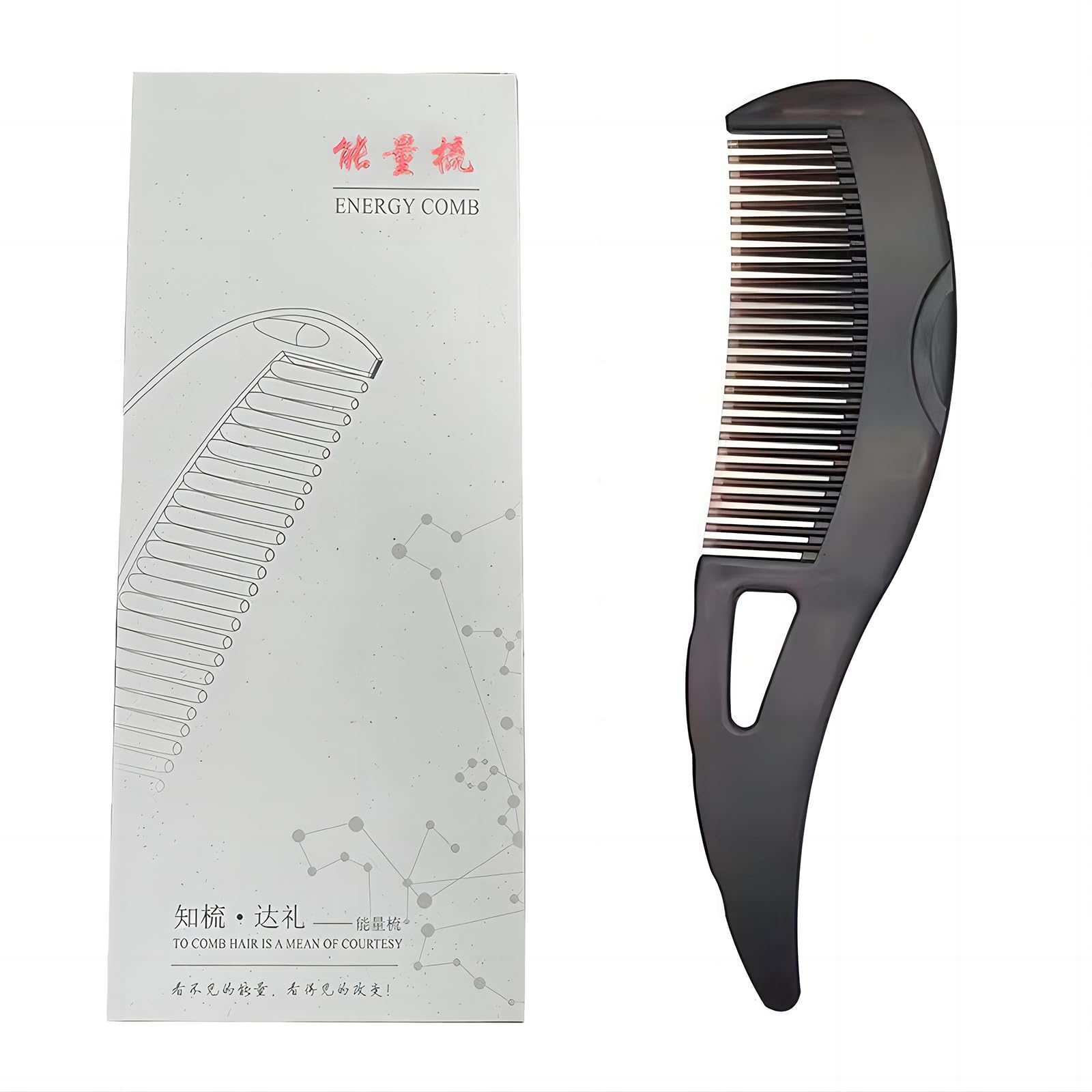 RUIENGCOMM Dandruff comb Removes Dandruff and Dirt for Women and Men Massage Comb Protect Scalp Hollow Design Clean up Oily Hair Promote Healthy Scalp and Shiny Hair(Gift box)