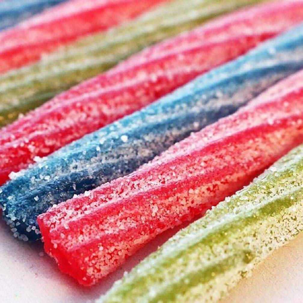 Sour Punch Sour Punch Twists, 4 Flavor Individually Wrapped Sweet & Sour Candy, 6 Inch, 2.6LB Jar : Grocery & Gourmet Food