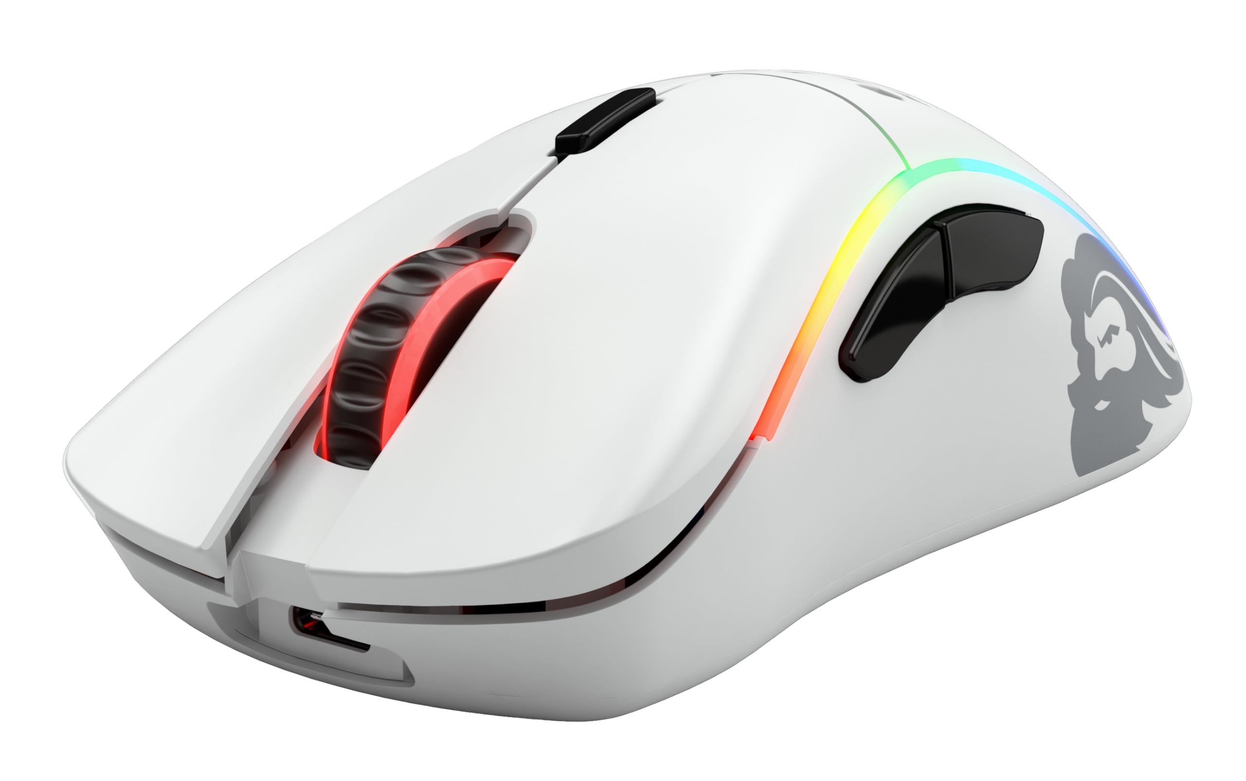 GLORIOUS Model D Wireless Gaming-Maus, 69g, BAMF Sensor, 2.4GHz, Mattweiß 3