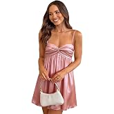 GRMLRPT Women Satin Homecoming Dresses Short Sweetheart Neck Adjustable Spaghetti Straps A Line Prom Party Cocktail Dress