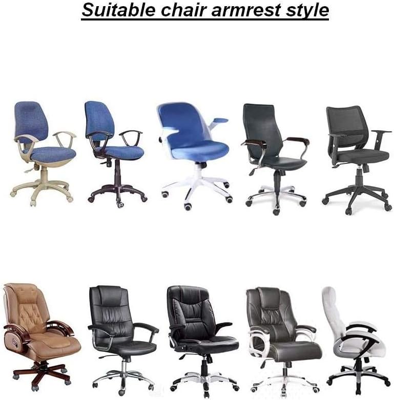 Ousicas Chair Arm Pad Covers Overs,Removable Washable Office Chair Armrest Covers Pads (Black): Home & Kitchen