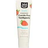 365 by Whole Foods Market, Kid's Fluoride-Free Toothpaste, Strawberry, 4.2 Ounce