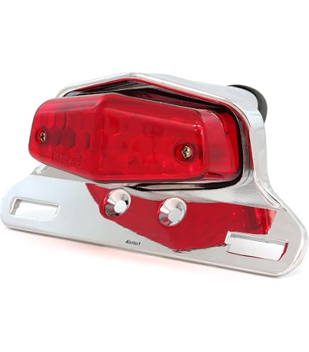 Amazon.com: Emgo Lucas-Style Taillight with Chrome Bracket 62