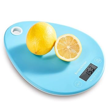 Bonsenkitchen Küchenwaage Digital zum Kochen und Backen mit berührungsempfindlichen Tasten, Multifunktionssystem, hochpräzise
