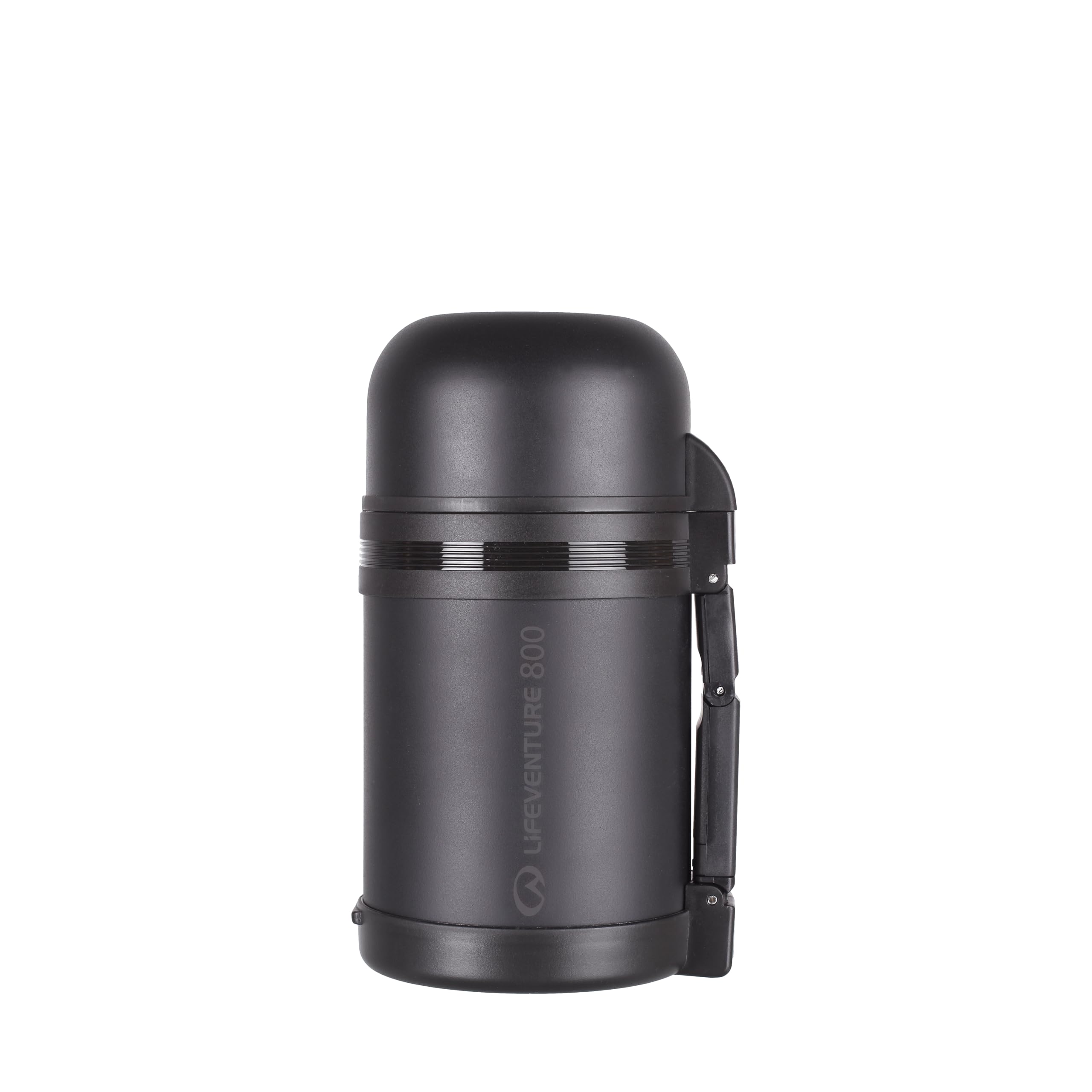 Lifeventure Double Walled Thermally Induced Widemouth Vacuum Flask for Food Or Drink - Hot for Up to 8 Hours, Cold for 12 Hours - 800ml, Dark Grey