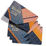 Quctak RFID Blocking Cards (4 Pack), Premium Contactless NFC Debit Credit Card Passport Protector Blocker Set for Men & Women, Smart Slim Design Perfectly fits in Wallet/Purse (Gold)