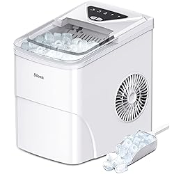 Silonn Ice Makers Countertop, 9 Bullet Ice Cubes